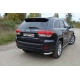 Защита заднего бампера уголки 60 мм ТСС для Jeep Grand Cherokee 2013-2021
