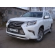 Защита передняя овальная 75-42 мм ТСС для Lexus GX460 2014-2019
