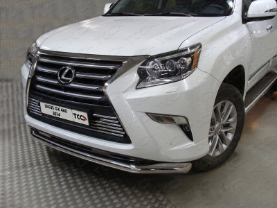 Защита переднего бампера 76 мм ТСС для Lexus GX460 2014-2019