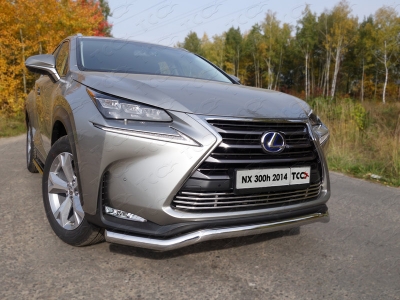 Накладка решётки радиатора 12 мм ТСС для Lexus NX-300h 2014-2017