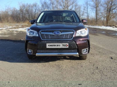 Накладка решётки радиатора средняя 12 мм ТСС для Subaru Forester SJ 2013-2016
