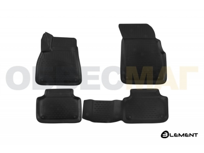 Коврики 3D в салон полиуретан 4 штуки Element для Audi Q7 2015-2021
