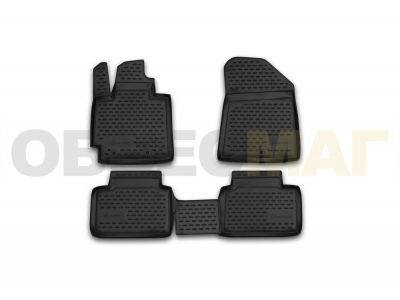 Коврики в салон полиуретан 4 штуки Element для Kia Soul 2014-2021