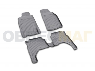 Коврики в салон полиуретан 4 штуки Element для Mitsubishi L200 1996-2005
