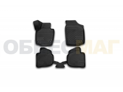 Коврики 3D в салон полиуретан 4 штуки Element для Skoda Rapid 2012-2021
