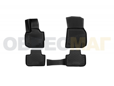 Коврики 3D в салон полиуретан 4 штуки на авто европейской сборки Element для BMW X3 G01 2017-2021