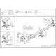 Фаркоп оцинкованный Galia шар A для Opel Astra H 2004-2009