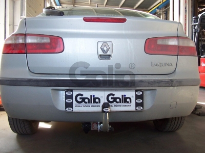 Фаркоп оцинкованный Galia шар BMA съёмный на лифтбек для Renault Laguna 2 2001-2007