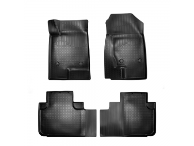 Коврики 3D в салон Norplast чёрные для Haval F7 2019-2021