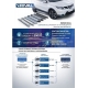 Пороги алюминиевые Rival Premium для Honda Pilot 2016-2021