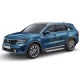 Пороги алюминиевые Rival Silver для Kia Sorento 2020-2021