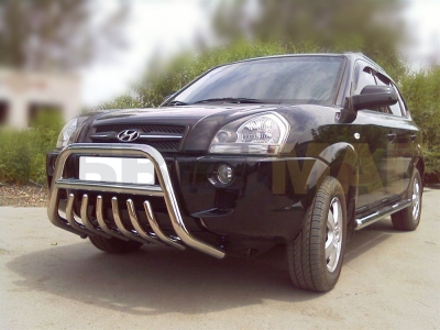 Кенгурятник передний с защитой 60 мм для Hyundai Tucson 2004-2010 HNT 1
