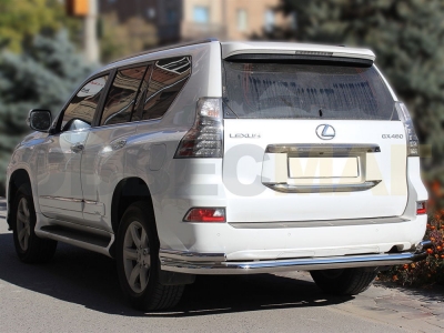 Защита задняя с уголками 76-60 мм для Lexus GX460 2014-2019