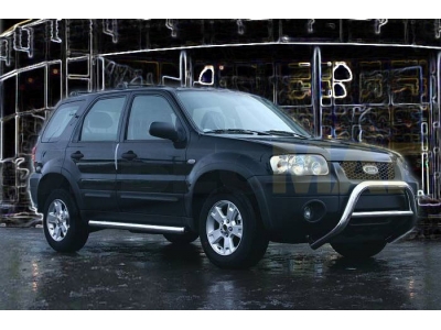 Пороги труба 76 мм Технотек для Ford Maveric 2004-2007