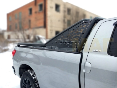Защита кузова пикапа 76 мм для Doublecab long чёрная для Toyota Tundra 2006-2013