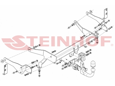 Фаркоп Steinhof шар BMC съёмный для Chevrolet Captiva 2013-2016