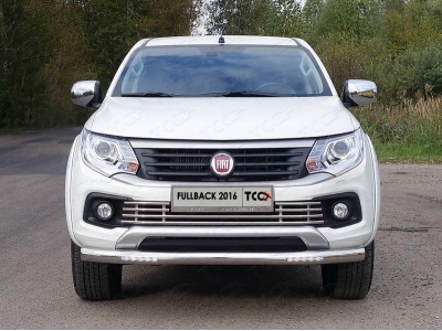 Решетка радиатора нижняя 16 мм ТСС для Fiat Fullback 2016-2021