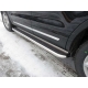 Пороги с площадкой нержавеющий лист 60 мм ТСС для Ford Explorer 2015-2017
