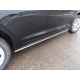 Защита штатных порогов 25 мм ТСС для Hyundai Solaris 2018-2021