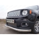 Защита передняя овальная с ДХО 75х42 мм ТСС для Jeep Renegade 2015-2021