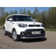 Накладка решётки радиатора верхняя 12 мм ТСС для Kia Soul 2016-2021
