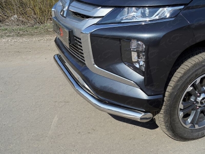Решётка радиатора нижняя 16 мм ТСС для Mitsubishi L200 2019-2021