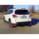 Защита задняя длинные уголки 42 мм ТСС для Subaru Forester SK 2018-2021