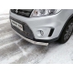 Защита передняя овальная 75х42 мм ТСС для Suzuki Vitara 2015-2021