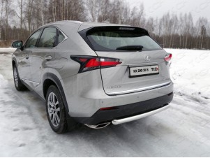 Защита заднего бампера 60 мм для Lexus NX-200t № LEXNX20015T-16