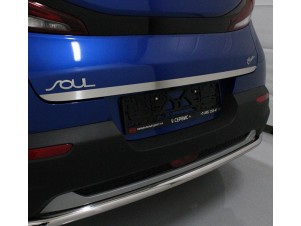 Накладка на заднюю дверь лист шлифованный для Kia Soul № KIASOUL19-07