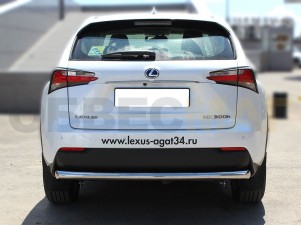 Защита заднего бампера 60 мм для Lexus NX200/300h № LNX_3