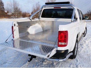 Защитный алюминиевый вкладыш в кузов автомобиля комплект для Volkswagen Amarok № VWAMAR17-04