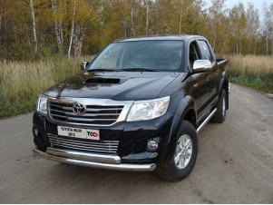 Защита передняя двойная 76-75 мм для Toyota Hilux № TOYHILUX12-01