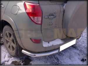 Защита задняя уголки 76 мм для Toyota RAV-4 № TRN 7