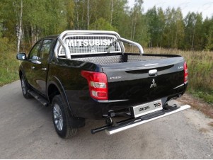Защита кузова и заднего стекла 76,1 мм для Mitsubishi L200 № MITL20019-08