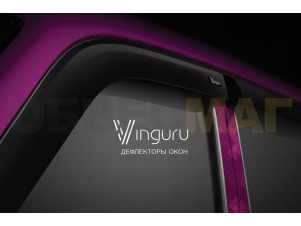 Дефлекторы окон Vinguru 4 штуки на лифтбек для Lada Granta № AFV73814