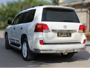 Защита задняя уголки двойные 76-43 мм для Toyota Land Cruiser 200 № LCN2012_8.2